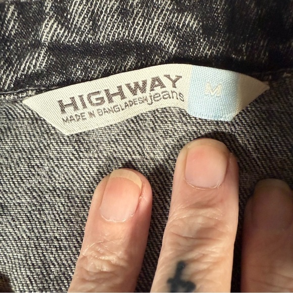 Highway Jeans Dark Gray Denim Jacket - Picture 12 of 12
